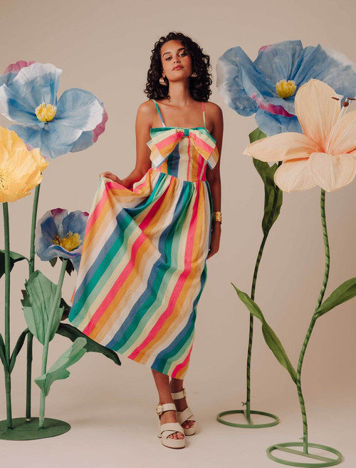 Dolcia Dress -  Multi Stripe
